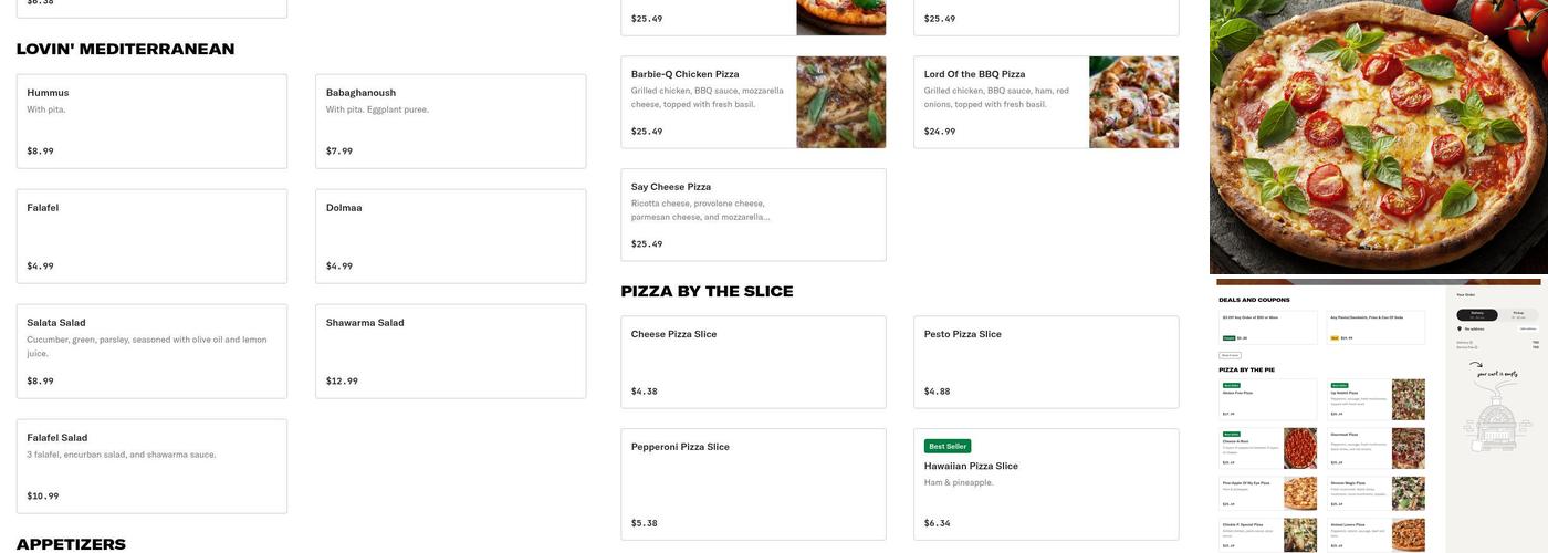 Nobhill Pizza & Shawarma Menu