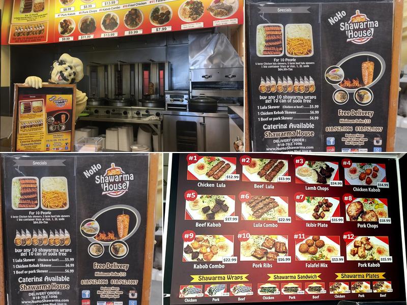 NoHo Shawarma House Menu