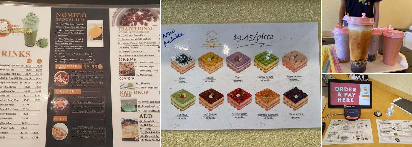 Nomico Healthy Dessert Menu