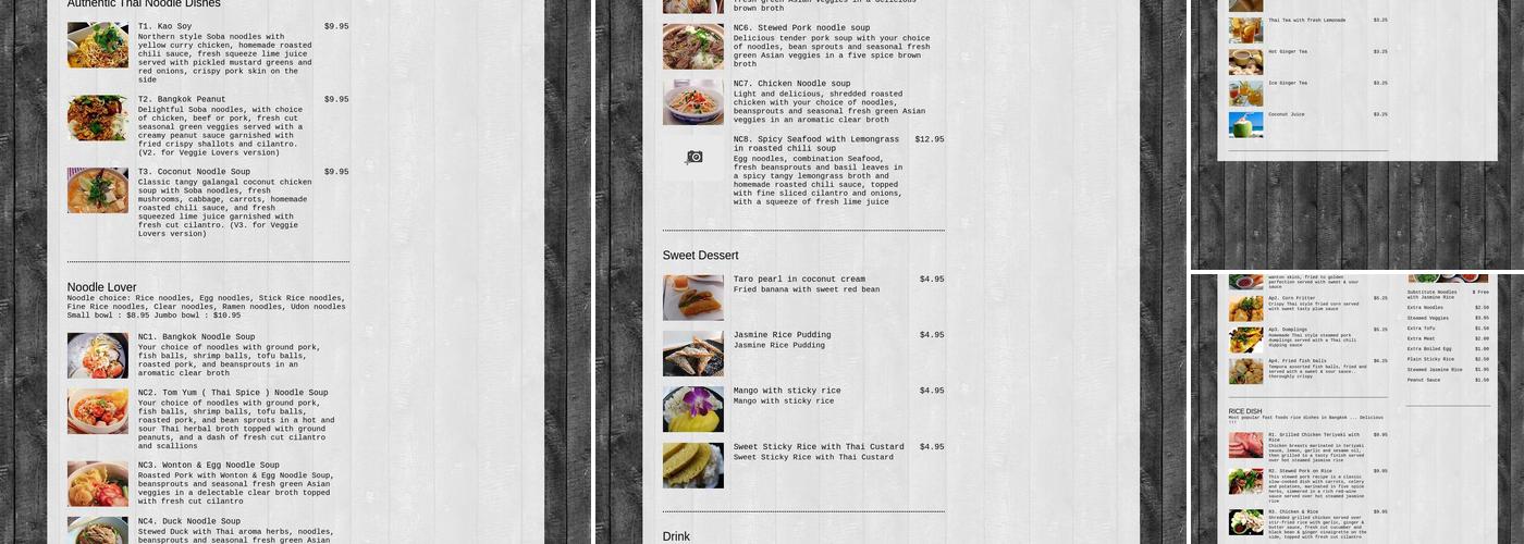 Noodle Charm Menu
