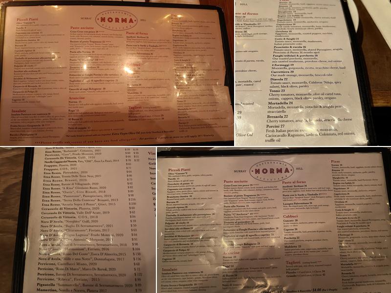 Norma Menu
