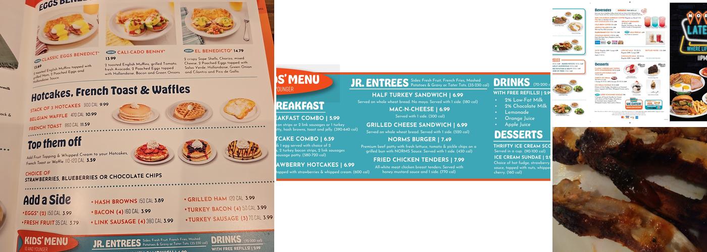NORMS Restaurant Menu