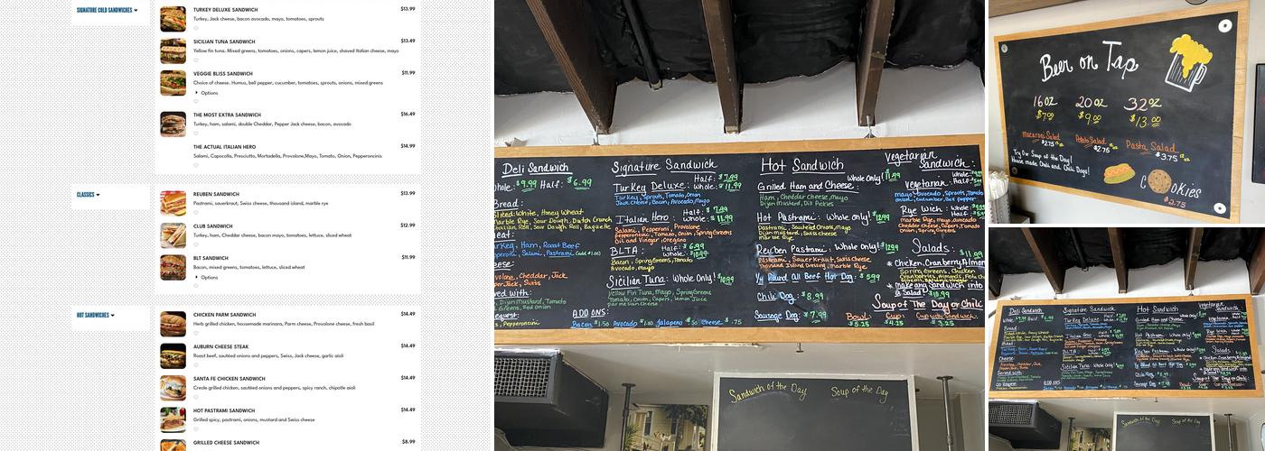 North Fork Deli Menu