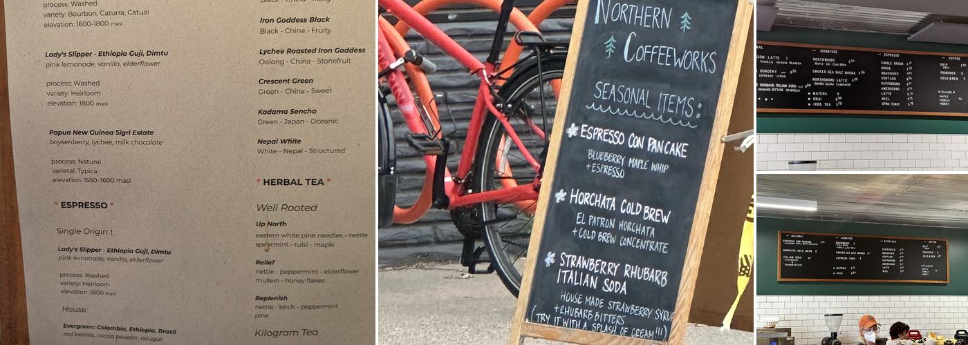 Northern Coffeeworks Menu