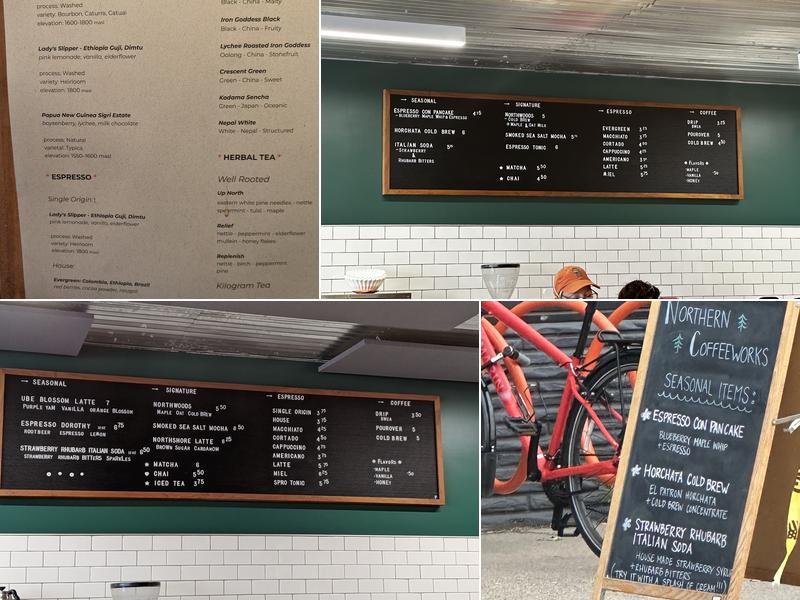 Northern Coffeeworks Menu