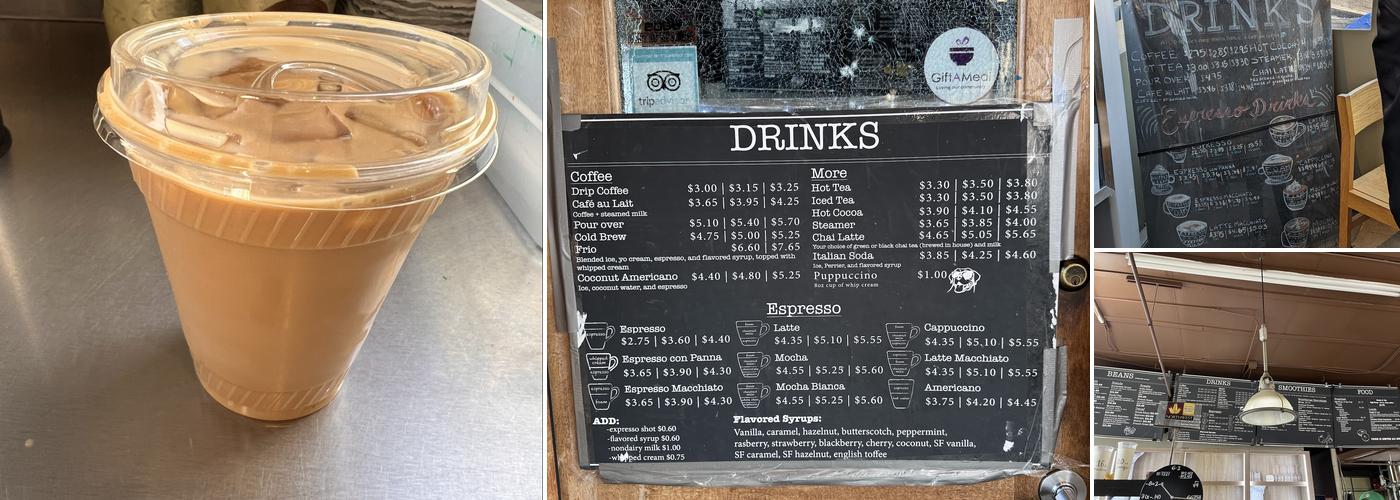 Northwest Coffee Roasting Menu