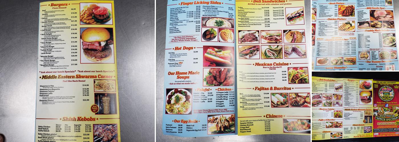 Nosh Express Menu