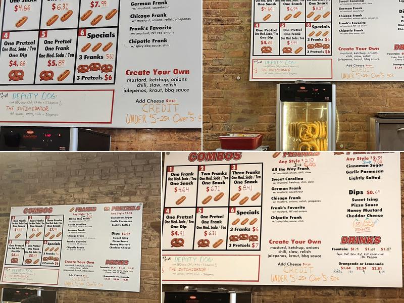 Not Just Franks Menu