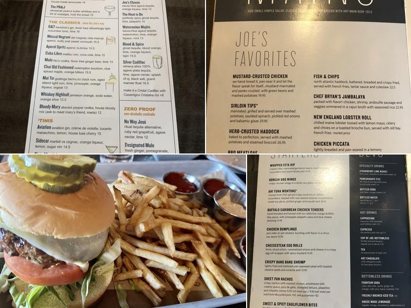 Not Your Average Joe's - Bethesda Menu