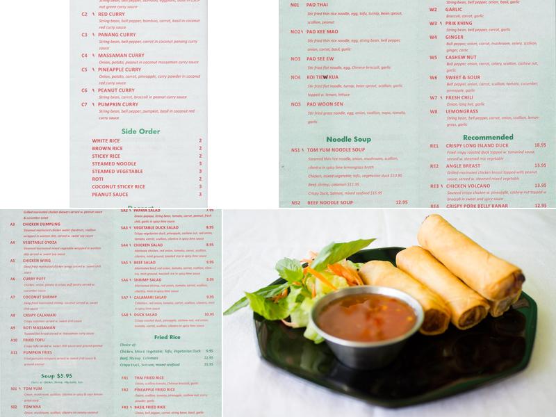 Eim Dee Thai Menu