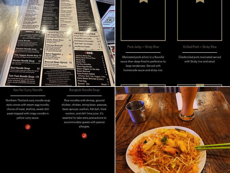 Now On 9 Thai Bistro Menu