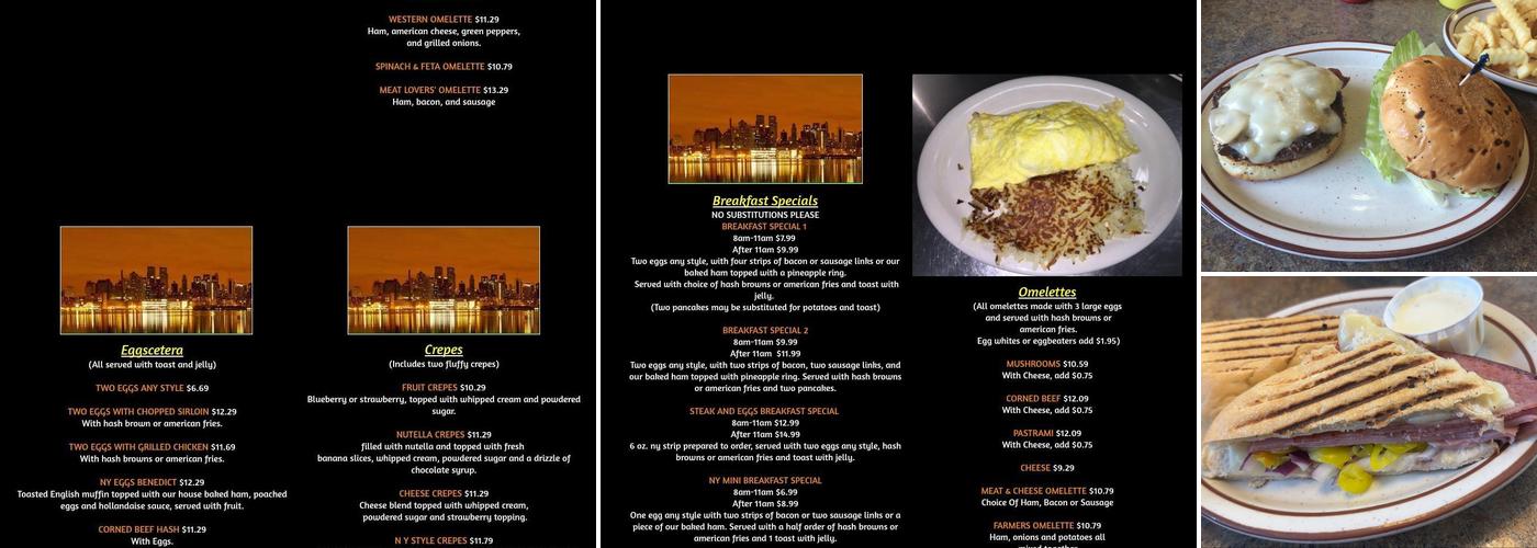 Nu New York Deli Menu