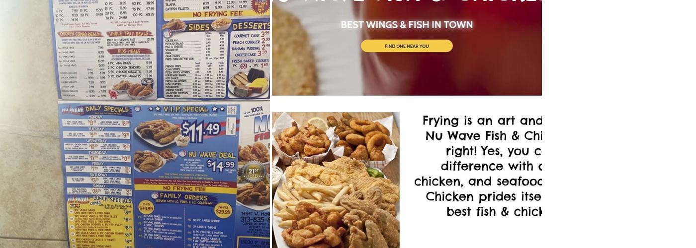 Nu Wave Fish & Chicken Menu