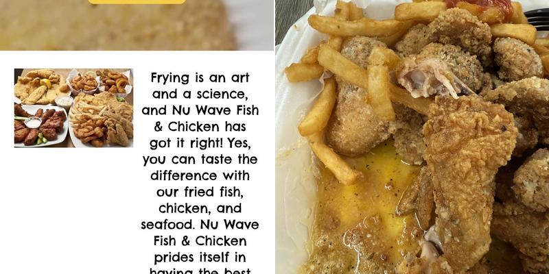 Nu Wave Fish & Chicken Menu