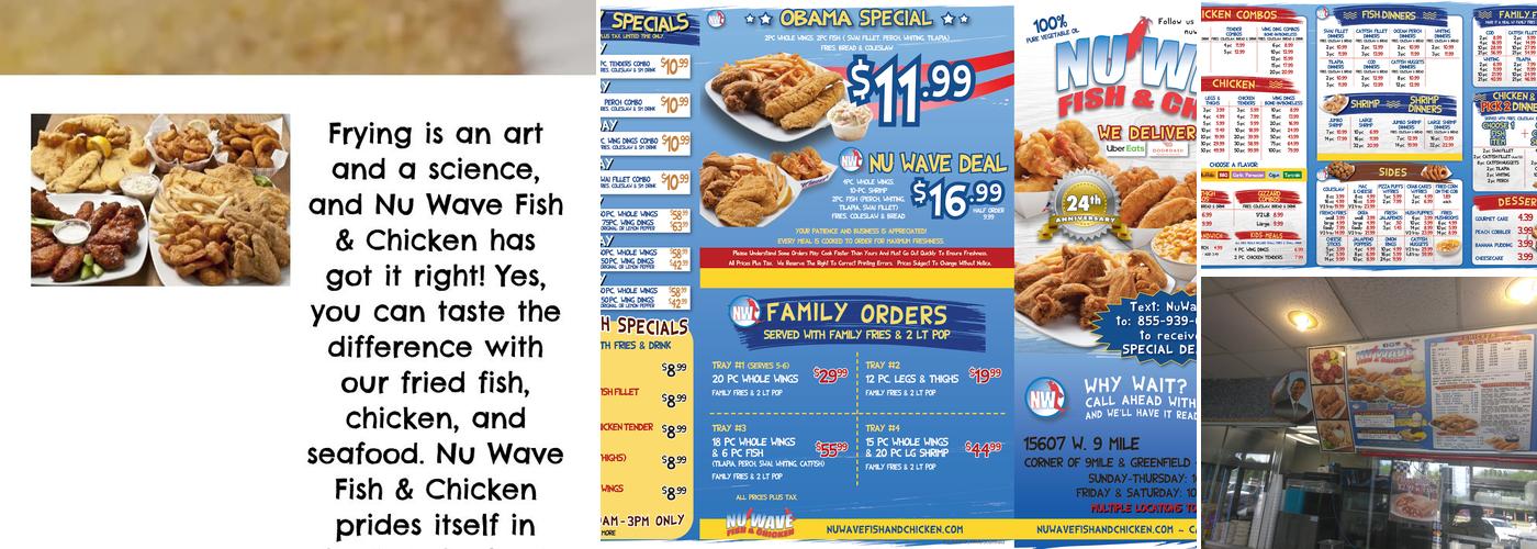 Nu Wave Fish & Chicken Menu