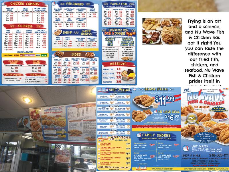 Nu Wave Fish & Chicken Menu