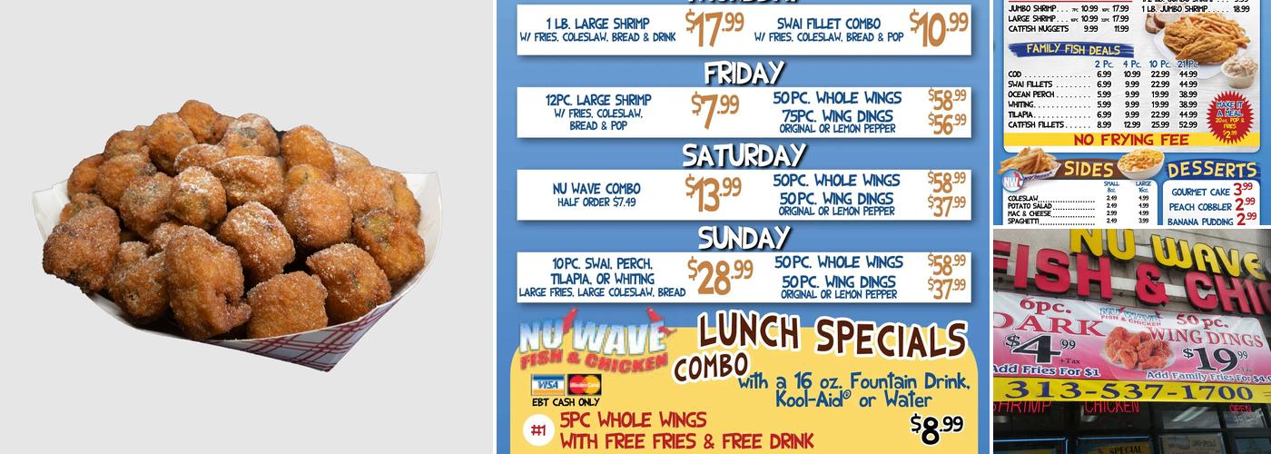 Nu Wave Fish & Chicken Menu