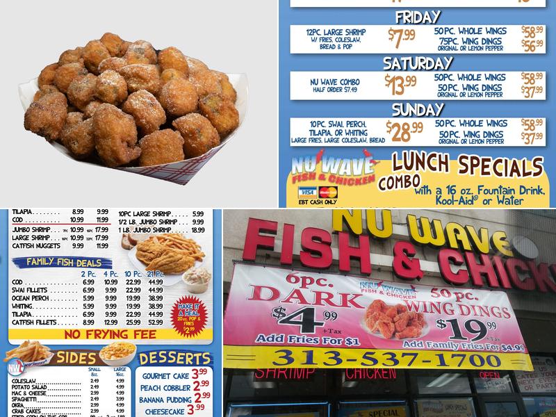 Nu Wave Fish & Chicken Menu