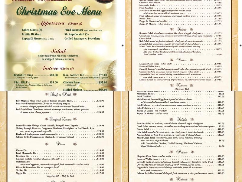 Nucci's Menu