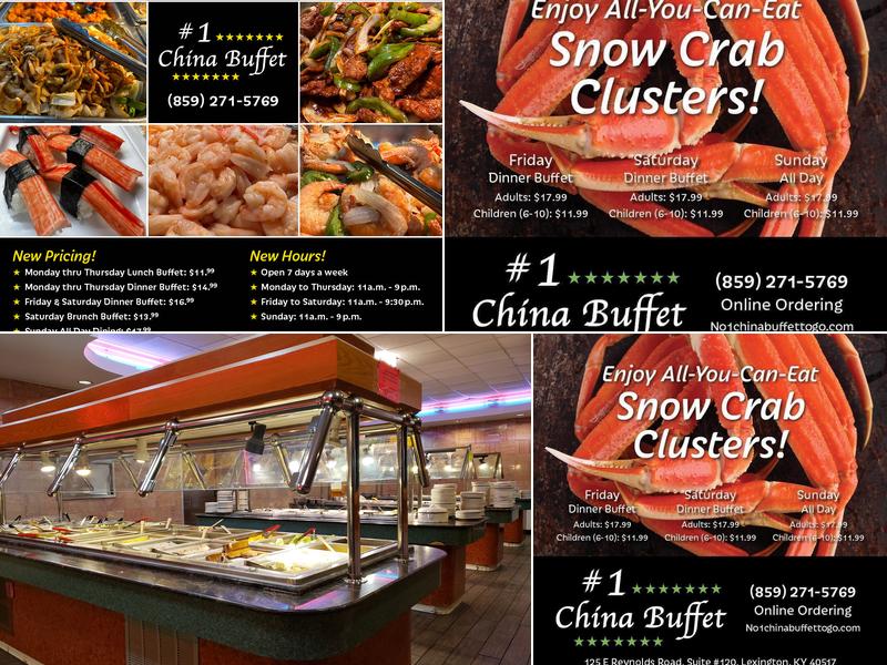 No 1 China Buffet Menu