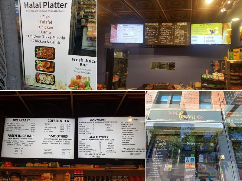 NYC Falafel Co Menu