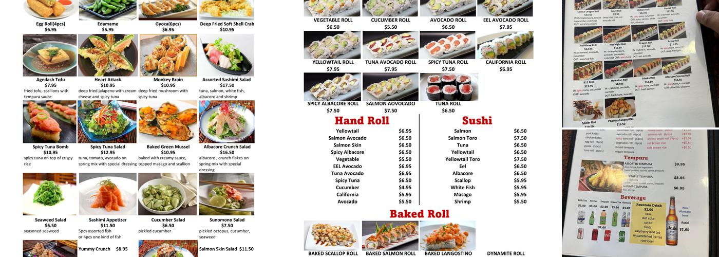 O Sushi Menu