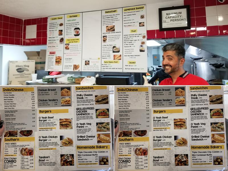 O Yeah Chicken And More Menu