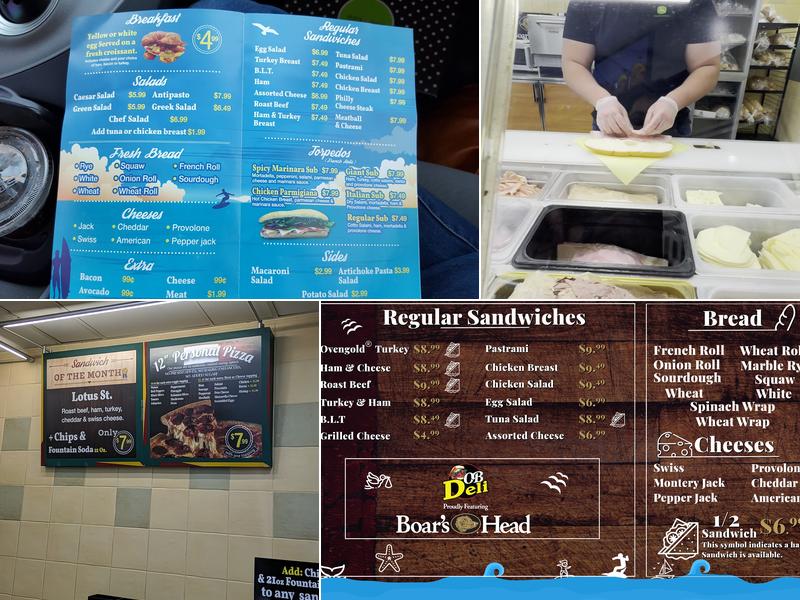 OB Quik Stop Liquor & OB Deli Menu