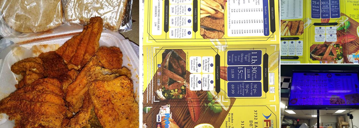 Ocean Fish & Chicken Menu