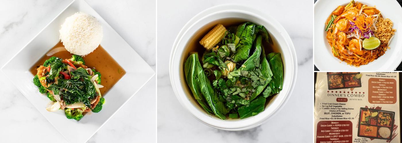 Ocha Thai & Asian Fusion Menu