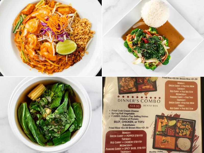 Ocha Thai & Asian Fusion Menu