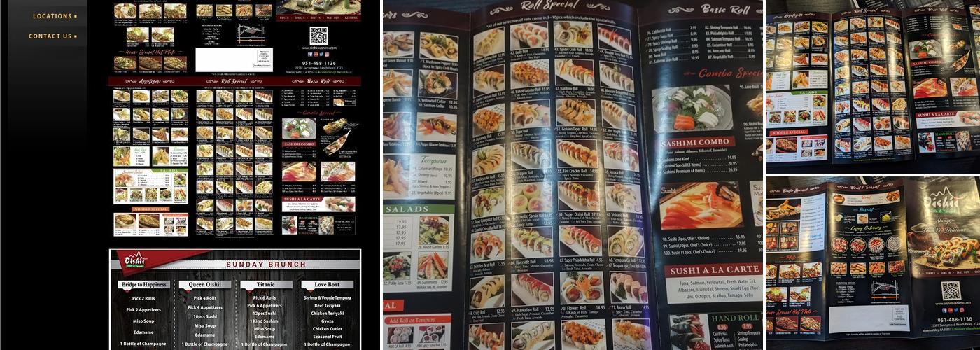 Oishii Sushi & Teriyaki Menu