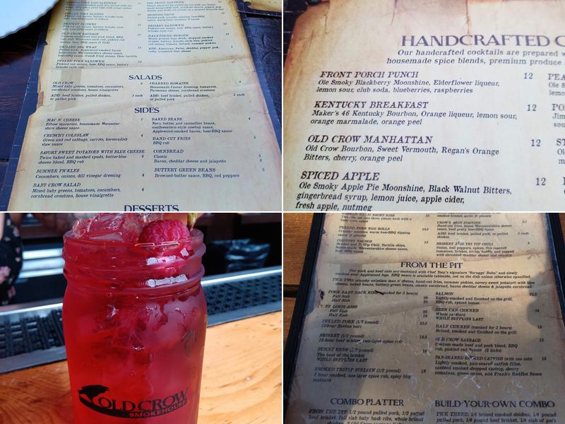 Old Crow Smokehouse - Wrigleyville Menu