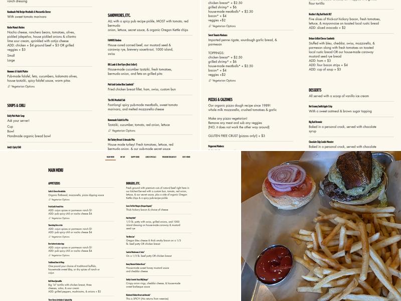 Old Market Pub & Brewery Menu