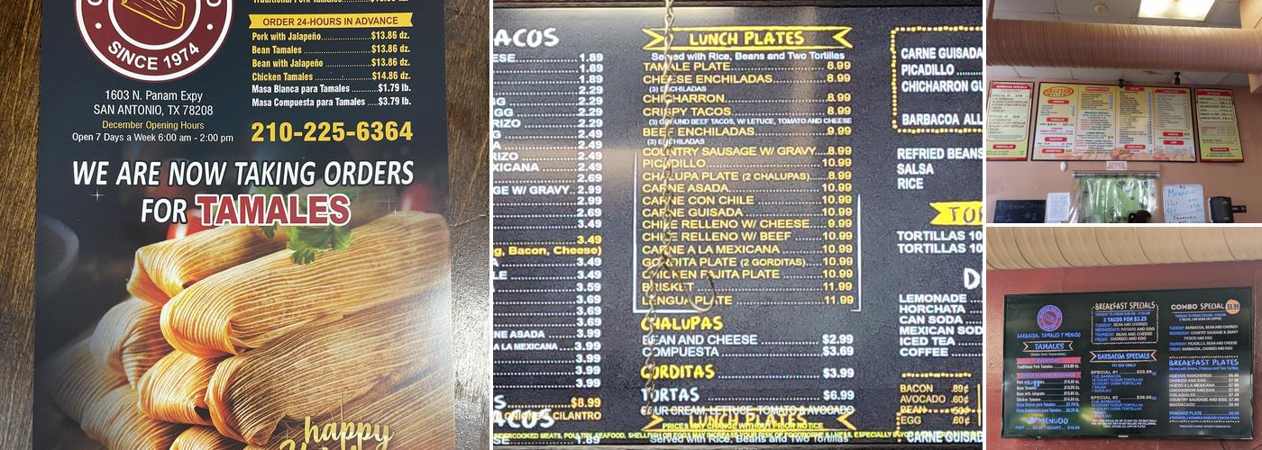 Olgitas Molino Menu
