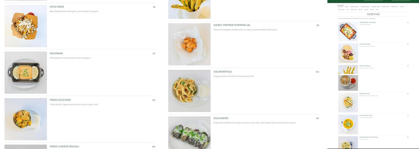 Olive Pit Grill - Brea Menu