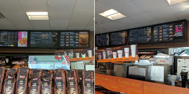 Dunkin' Menu