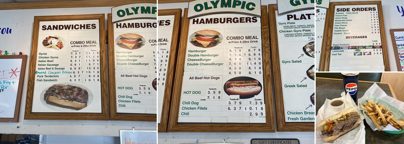 Olympic Gyros Menu