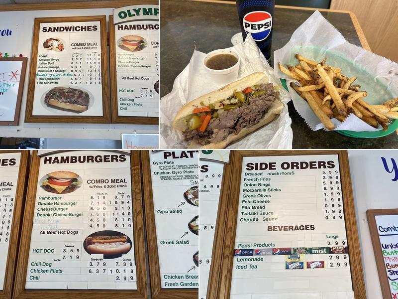 Olympic Gyros Menu