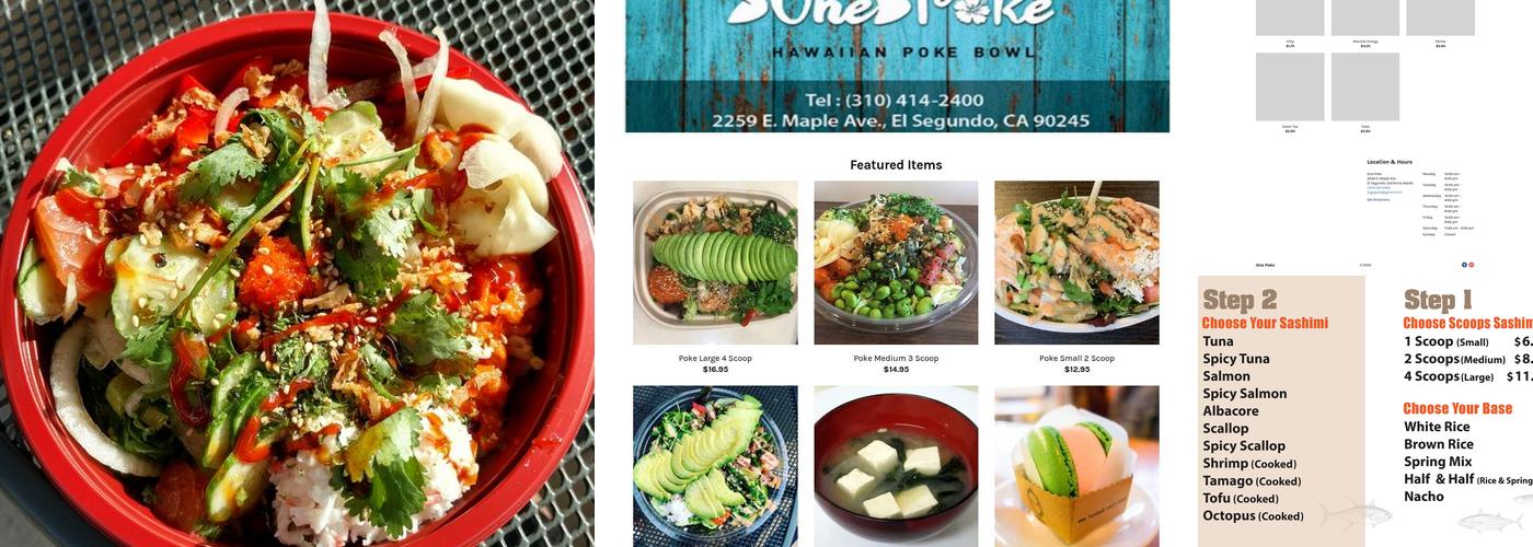 One Poke Menu