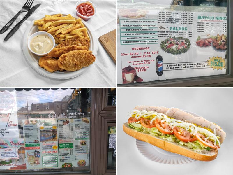 One Pound Cheese Steak Menu