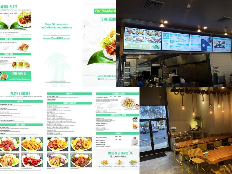 Ono Hawaiian BBQ Menu