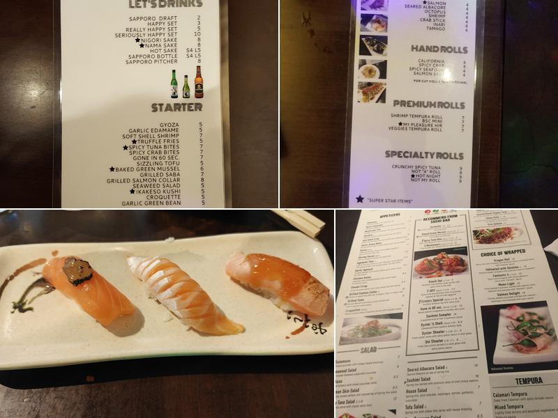 Oops! Sushi & Sake Bar Menu