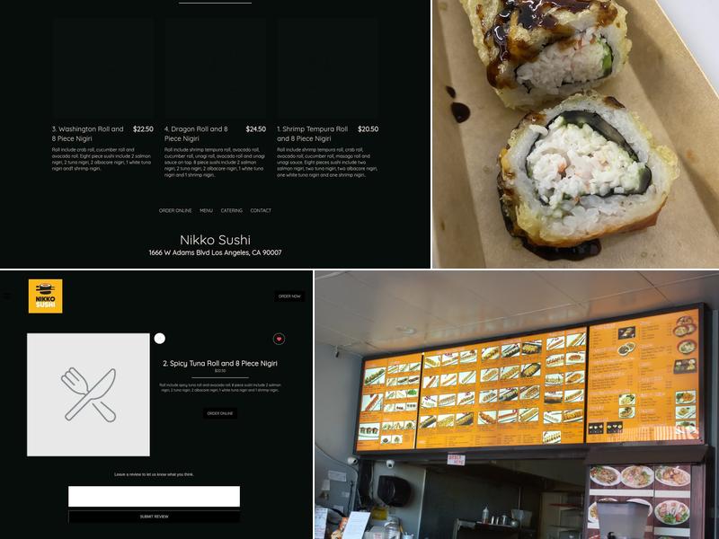 Orange Door-Nikko Sushi Menu