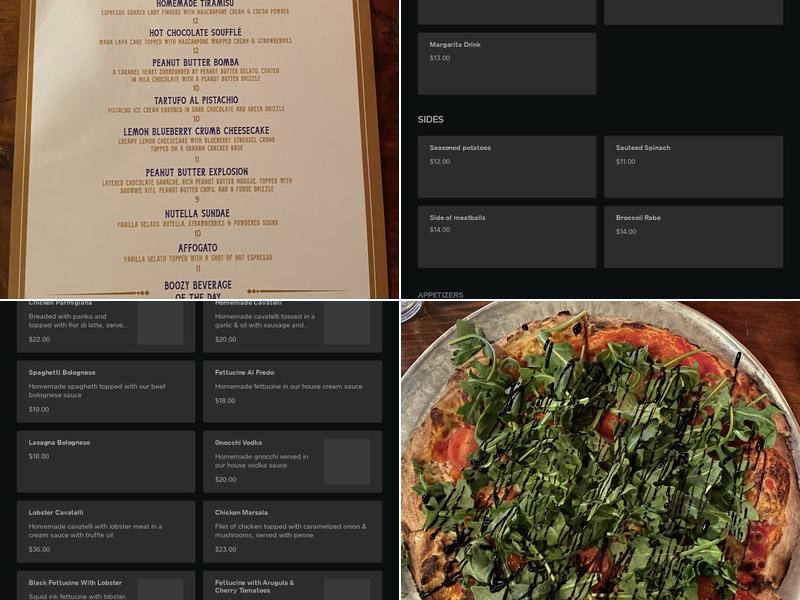 Oregano Menu