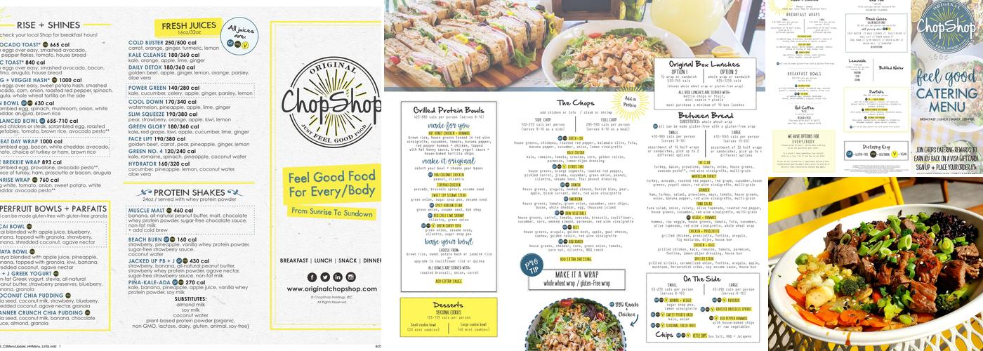 Original ChopShop Menu