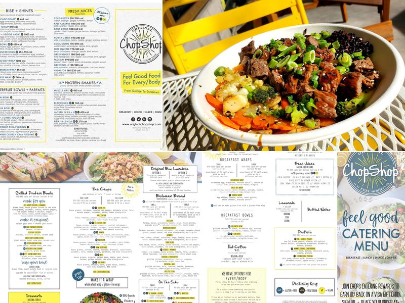 Original ChopShop Menu