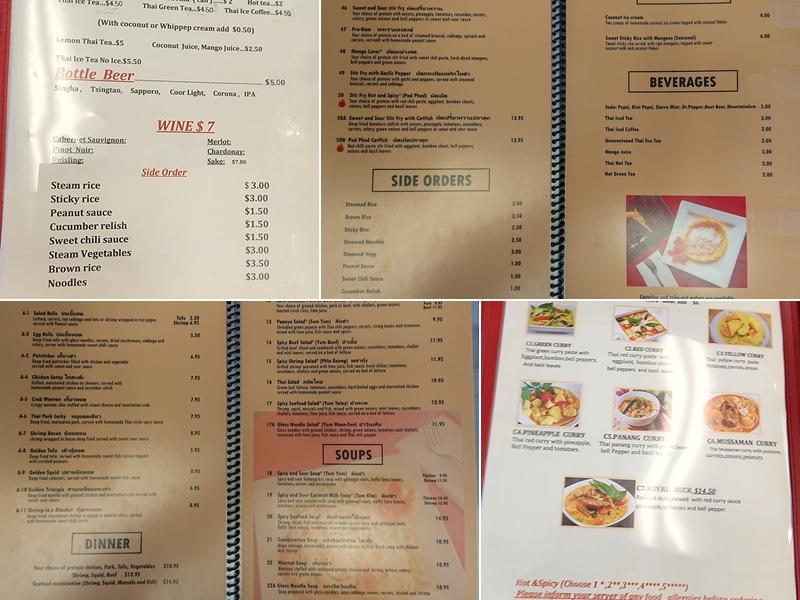 Original Thai BBQ Menu