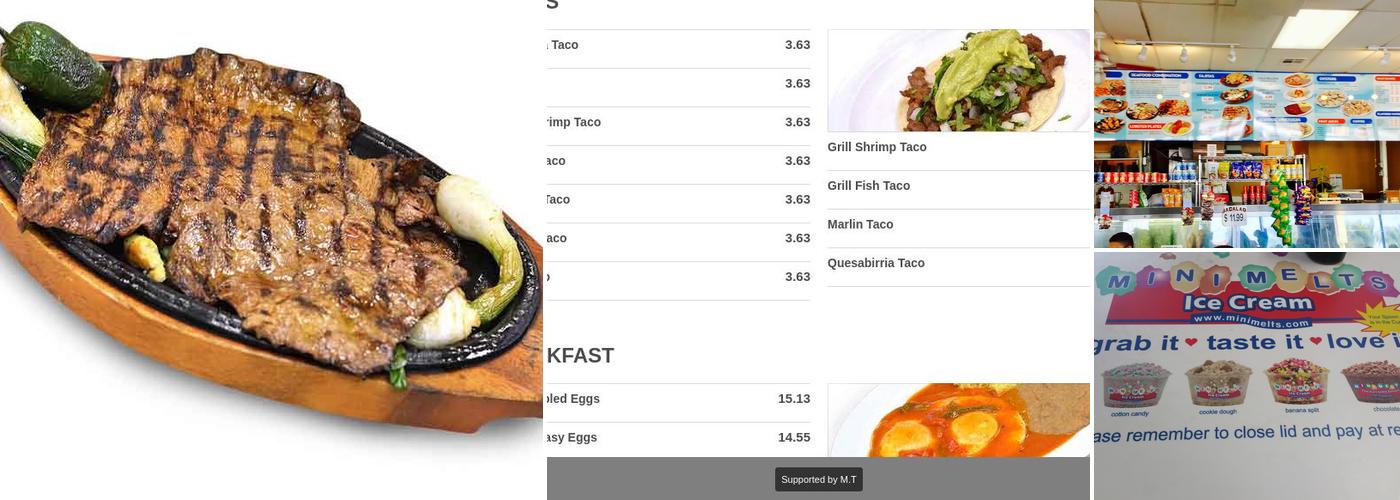 Ortega's Fish & Grill Menu