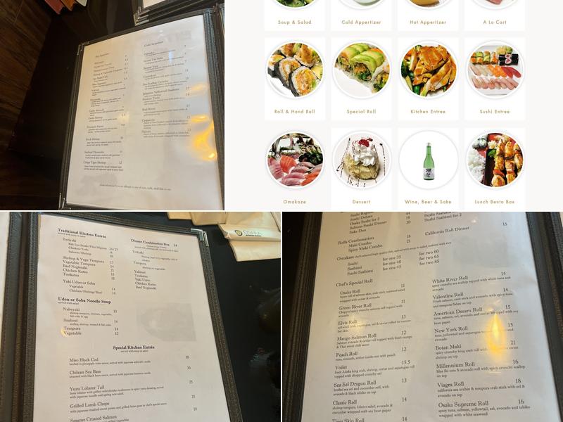 Osaka Menu